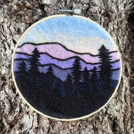 Mountain Horizon Fibre Painting Kit