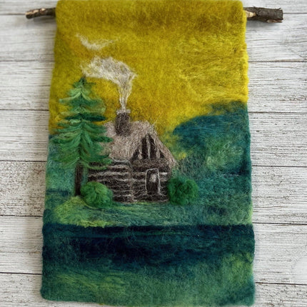 Fibre Painting - Landscape - A Twist of Yarn